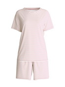 Women - Short pyjamas made of 100% Cotton in Purple, Striped, from the Nightwear Xtra series by CALIDA