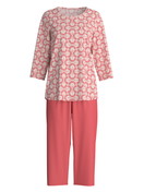 Women - Capri Pyjama made of 100% Cotton in Red, Patterned, from the Cotton Special series by CALIDA
