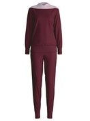 Women - Pyjama with cuff made of 100% Cotton in Red, Patterned, from the Season Special series by CALIDA