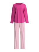 Women - Pyjamas, long made of 100% Cotton in Red, Patterned, from the Cotton Special series by CALIDA