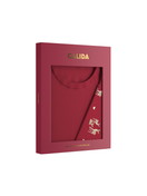 Women - Pyjamas, long made of 100% Cotton in Red, Motif, from the Family & Friends series by CALIDA, Hollow, White background