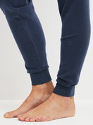 Women model is wearing  made of Cotton in Blue, Striped from the Soft Dreams series by CALIDA, Detail