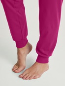 Women model is wearing Pyjama with cuff made of 100% Cotton in Pink, Patterned from the Cotton Special series by CALIDA, Additional Image