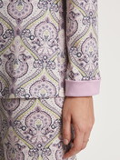 Women model is wearing Pyjama made of 100% Cotton in Purple, Floral from the Orient Dreams series by CALIDA, Detail