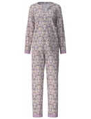 Women - Pyjama made of 100% Cotton in Purple, Floral, from the Orient Dreams series by CALIDA