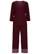 Damen - 7/8-Pyjama aus Modal in Rot, Spitze aus Serie Season Special von CALIDA