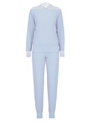 Damen - Bündchen-Pyjama aus Modal in Blau, Spitze aus Serie Elegant Dreams von CALIDA