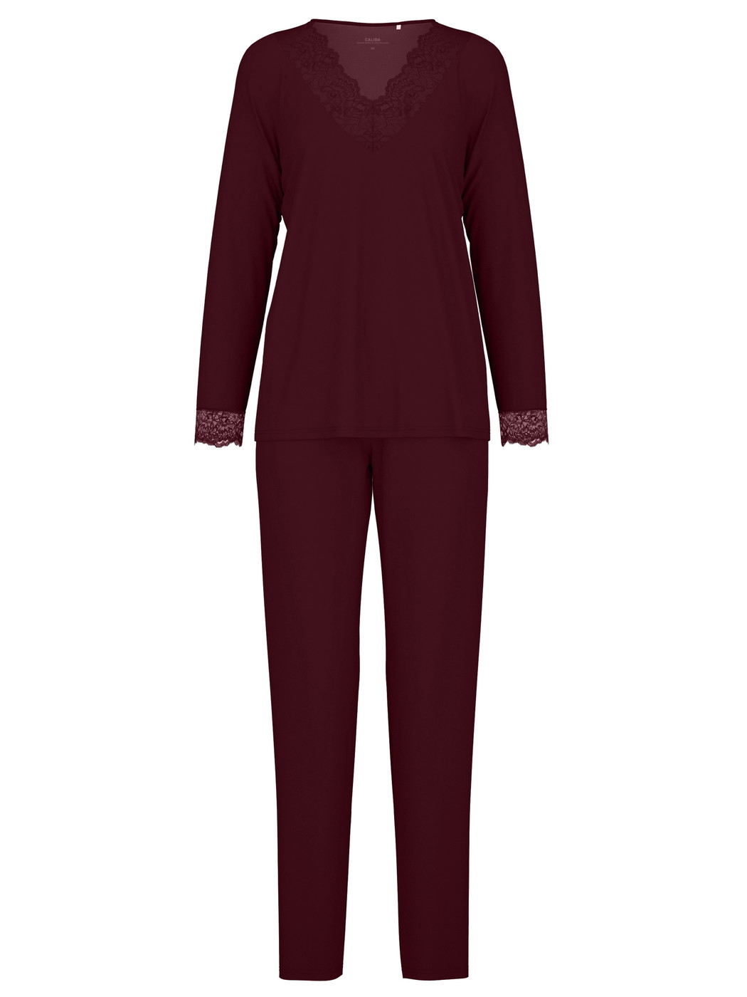 Damen - Pyjama, lang aus Modal in Rot, Spitze aus Serie Season Special von CALIDA
