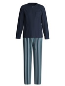 Uomo - Pigiama in 100% cotone di colore Blu, A righe, della serie Relax Choice di CALIDA