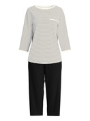 Women - 3/4 pyjama made of 100% Cotton in Beige, Striped, from the Sweet Dreams series by CALIDA