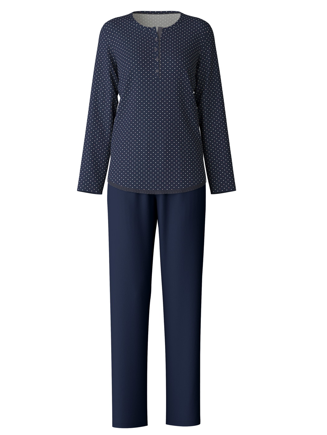 Donna - Pigiama in 100% cotone di colore Blu, Motivo, della serie Midnight Dreams di CALIDA