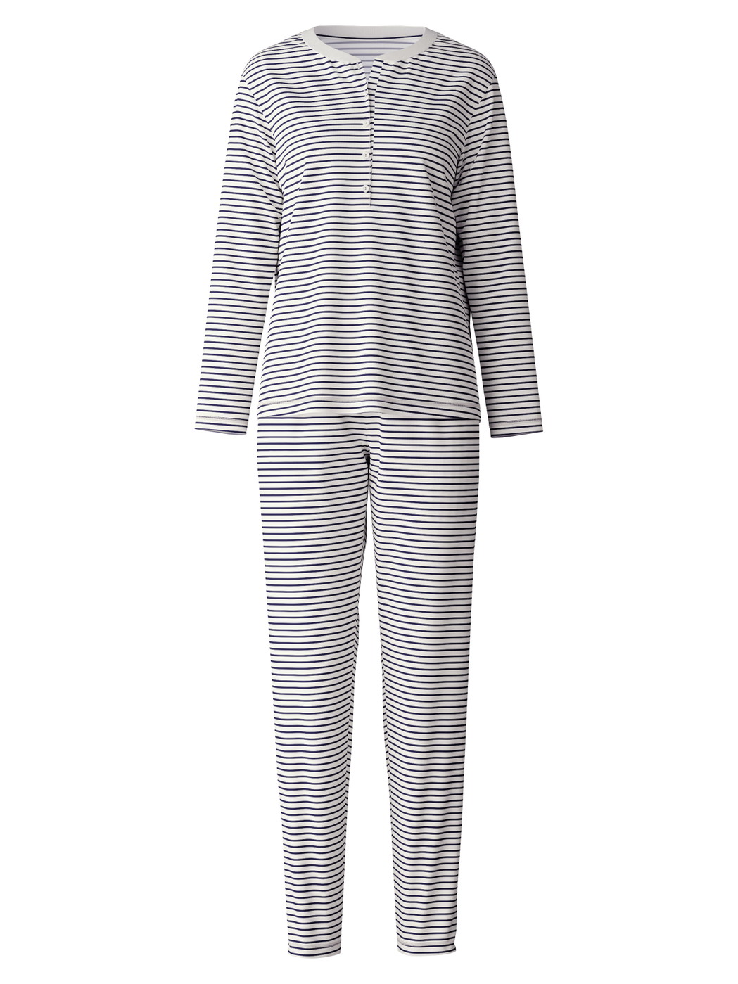 Women - Pyjama made of 100% Cotton in Blue, Striped, from the Season Special series by CALIDA