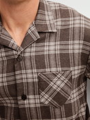 Men model is wearing  made of Flanell in Brown, Checked from the Relax Flannel Mood series by CALIDA, Detail