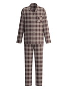 Men -  made of Flanell in Brown, Checked, from the Relax Flannel Mood series by CALIDA