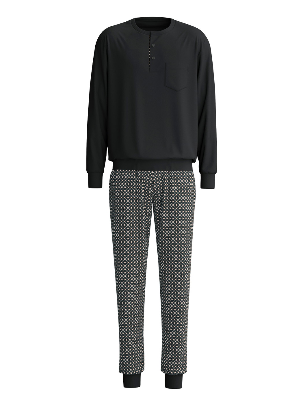 Men -  made of 100% Cotton in Black, Patterned, from the Relax Cosy Vibes 4 series by CALIDA