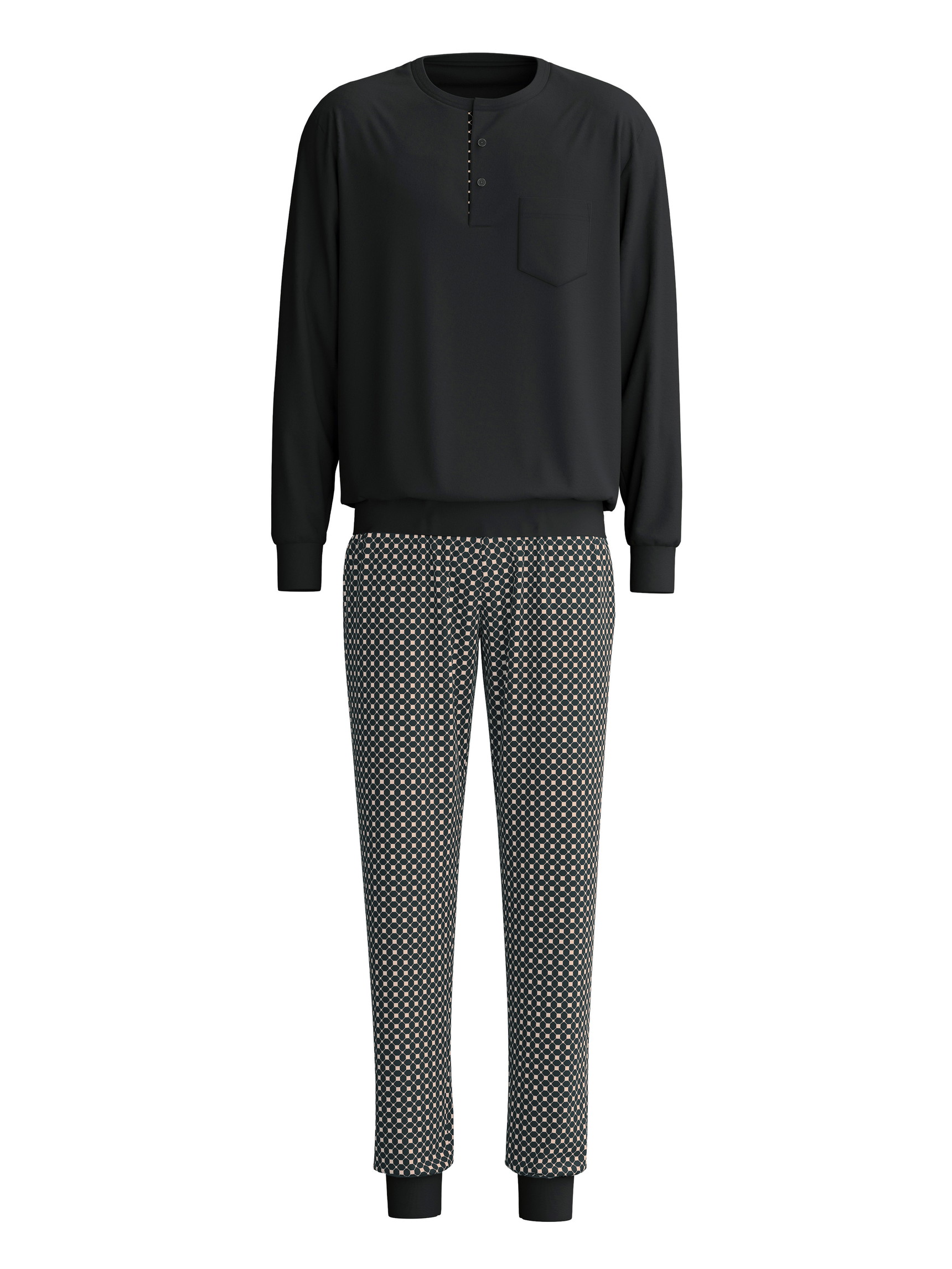 Men -  made of 100% Cotton in Black, Patterned, from the Relax Cosy Vibes 4 series by CALIDA