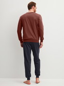 Men model is wearing  made of 100% Cotton in Brown, Unicoloured from the Relax Essentials series by CALIDA, Back view