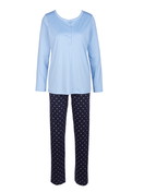 Women - Pyjama made of 100% Cotton in Blue, Motif, from the Night Lovers series by CALIDA