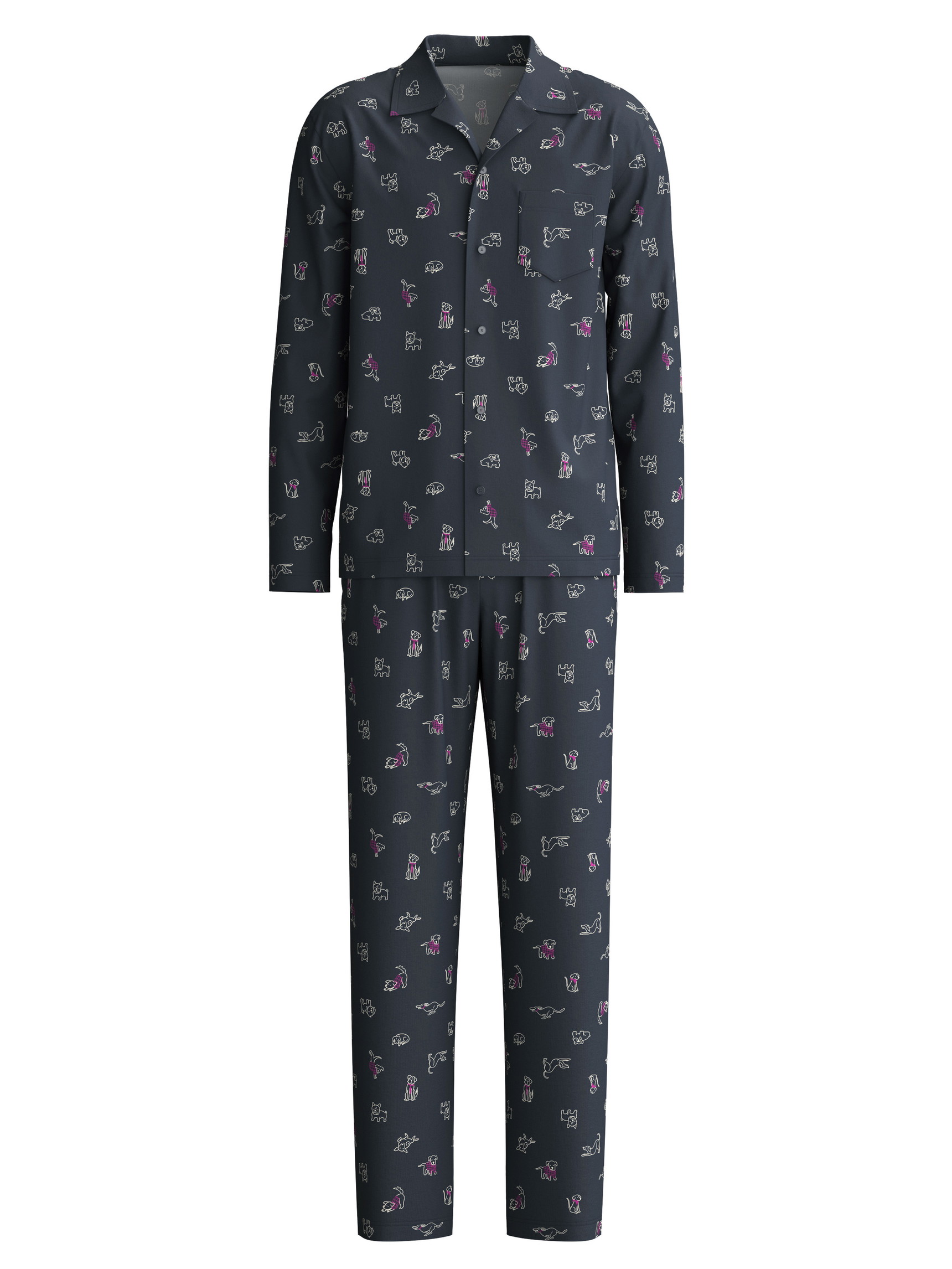 Men -  made of 100% Cotton in Blue, Patterned, from the Family & Friends series by CALIDA