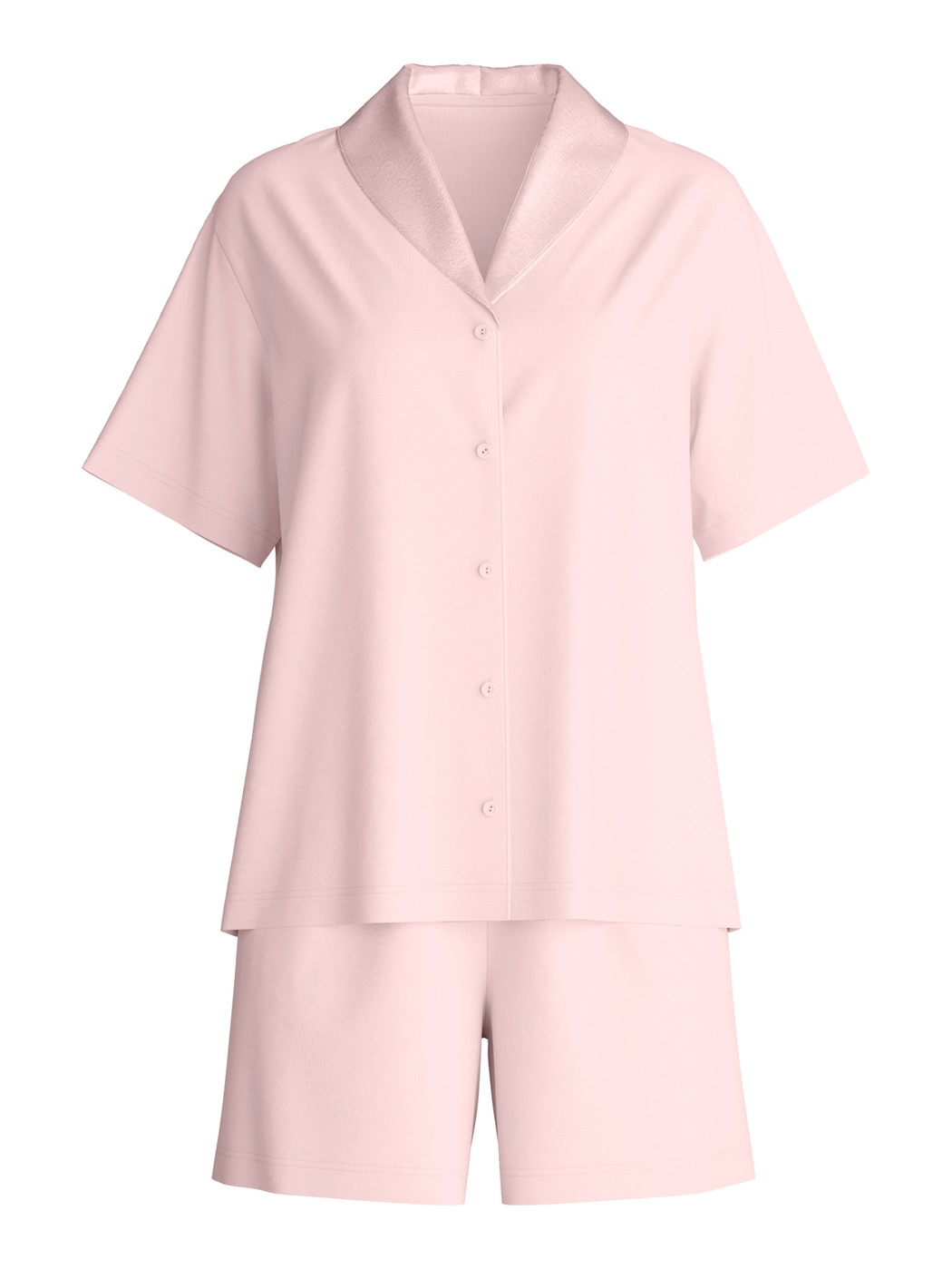 Damen - Kurz-Pyjama aus Modal in Rosa, Einfarbig aus Serie Balancing Dreams von CALIDA