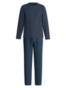 Uomo - Pigiami, lunghi in 100% cotone di colore Blu, Modello, della serie Relax Selected 2 di CALIDA