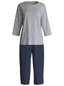 Women - Capri Pyjama made of 100% Cotton in Blue, Patterned, from the Cotton Special series by CALIDA