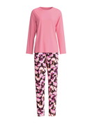 Women - Pyjamas, long made of 100% Cotton in Pink, Floral, from the Autumn Dreams series by CALIDA