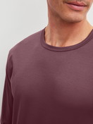 Men model is wearing Pyjamas, long made of 100% Cotton in Red, Striped from the Relax Streamline 4 series by CALIDA, Detail