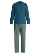 Herren - Pyjama, lang aus 100% Baumwolle in Türkis, Gemustert aus Serie Relax Streamline 1 von CALIDA