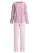 Women - Pyjamas, long made of 100% Cotton in Purple, Patterned, from the Blooming Nights series by CALIDA