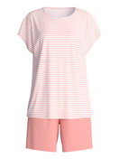 Women - Short Pyjama made of 100% Cotton in Orange, Patterned, from the Lovely Nights series by CALIDA