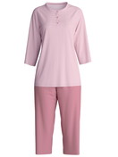 Donna - Pigiama capri in 100% cotone di colore Rosa, A righe, della serie Striped Dreams di CALIDA