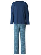 Uomo - Pigiami, lunghi in 100% cotone di colore Blu, Modello, della serie Relax Imprint 1 di CALIDA