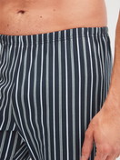 Men model is wearing Pyjamas, long made of 100% Cotton in Blue, Striped from the Cotton Special series by CALIDA, Detail