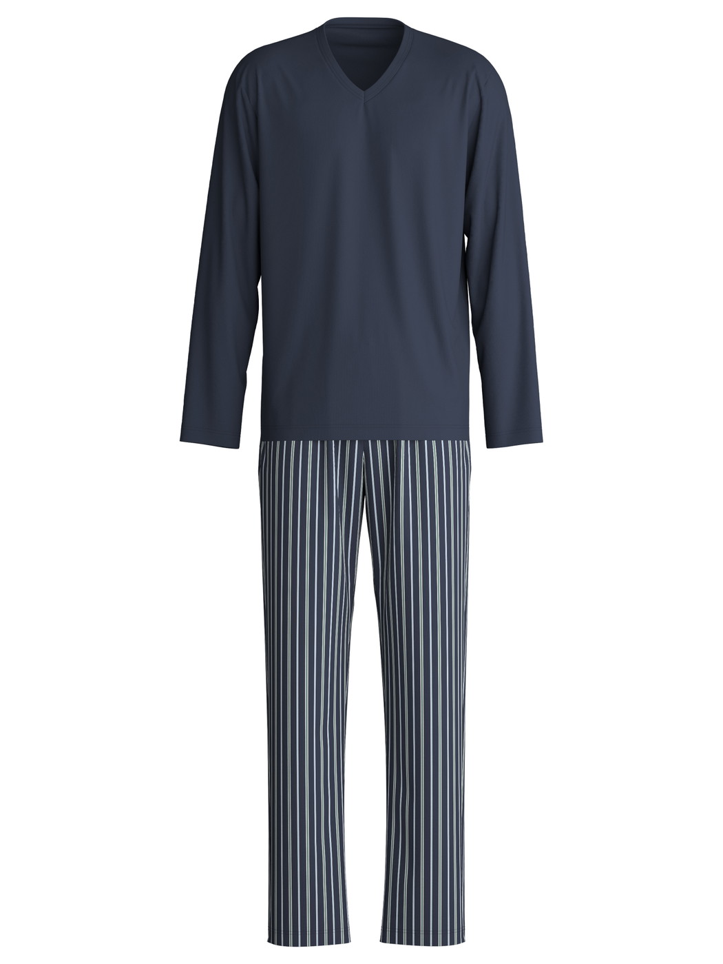 Men - Pyjamas, long made of 100% Cotton in Blue, Striped, from the Cotton Special series by CALIDA