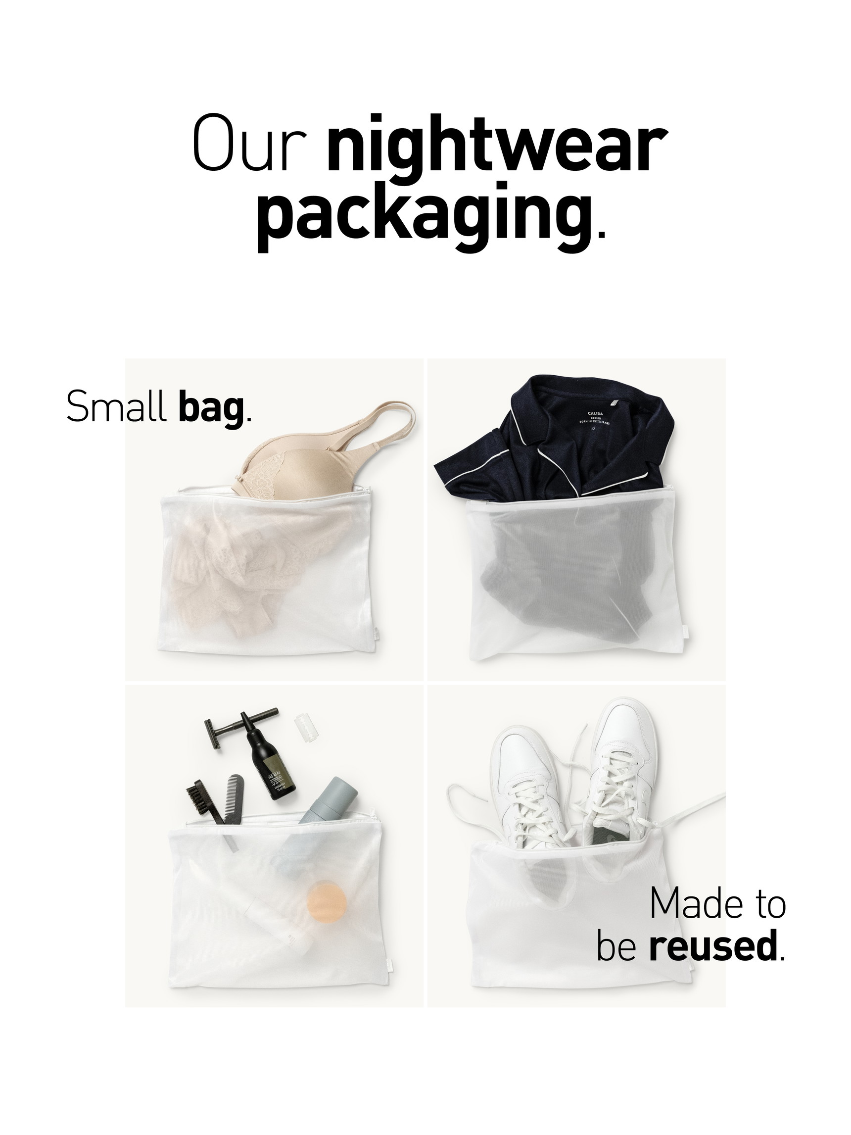 Men - Pyjama with cuff made of 100% Cotton in Blue, Motif, from the Relax Imprint series by CALIDA, Packaging