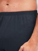 Men model is wearing Pyjama with cuff made of 100% Cotton in Green, Patterned from the Cotton Special series by CALIDA, Detail