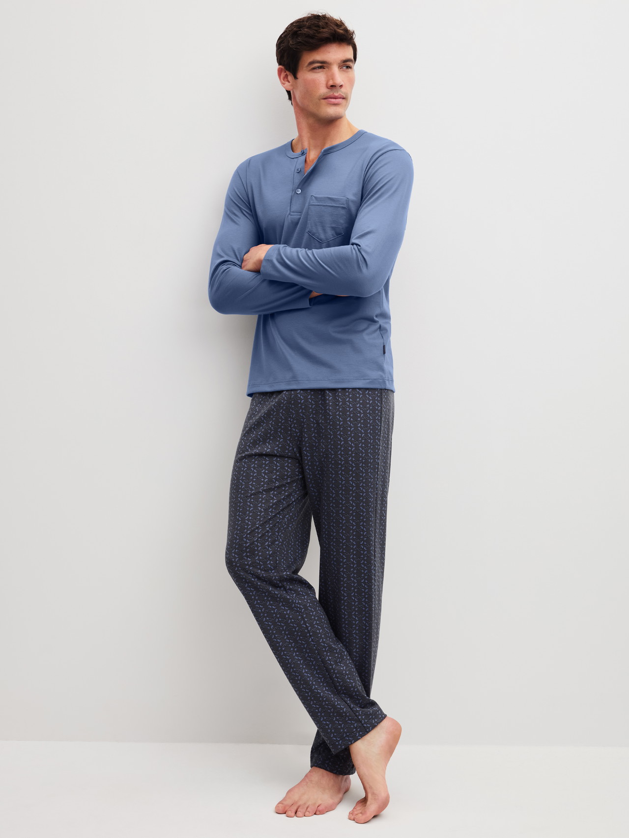 Calida Herren - Pyjama Coastal Fjord - Gr. - Xl - Bild 2
