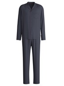 Uomo - Pigiama con bottoni in TENCEL™ di colore Grigio, Tinta unita, della serie Relax Silk di CALIDA