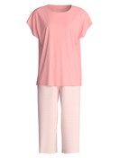 Donna - Pigiama capri in 100% cotone di colore Arancione, Modello, della serie Lovely Nights di CALIDA