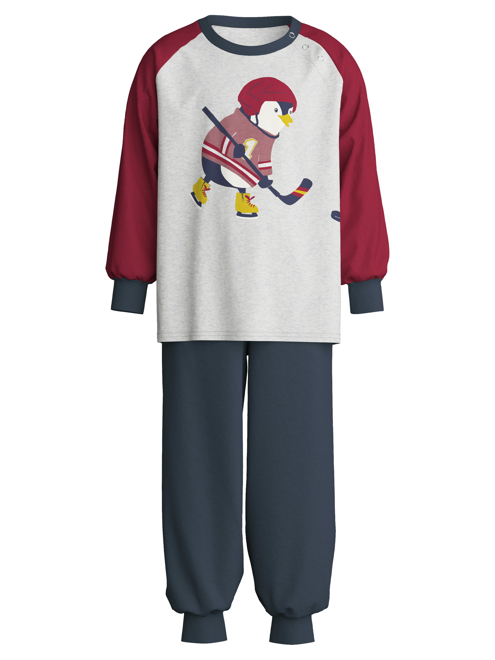 Figli - Pigiama con polsini in 100% cotone di colore Grigio, , della serie Toddlers Sports di CALIDA
