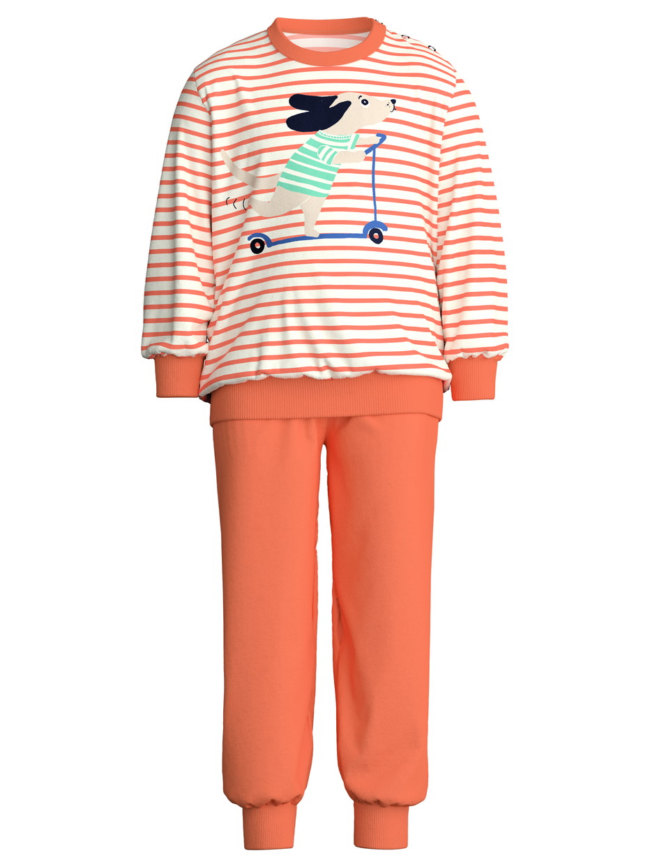 Kids - Pyjama with cuff made of 100% Cotton in Orange, Patterned, from the Toddlers Scooter series by CALIDA