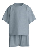 Kinder - Kurz-Pyjama aus 100% Baumwolle in Blau, Einfarbig aus Serie Toddlers Sleep von CALIDA