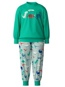 Kids - Pyjama with cuff made of 100% Cotton in Green, , from the Toddlers Dino series by CALIDA