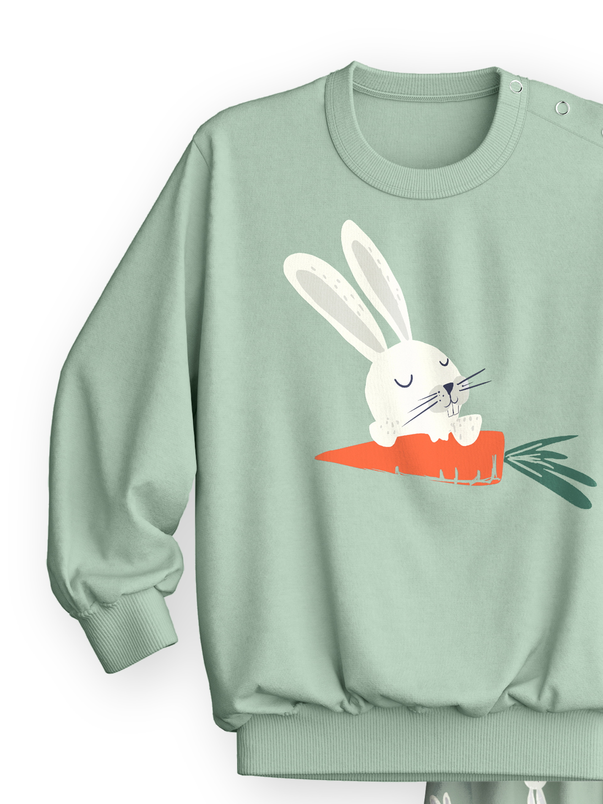 Kinder - Bündchen-Pyjama aus 100% Baumwolle in Grün, Gemustert aus Serie Toddlers Easter von CALIDA