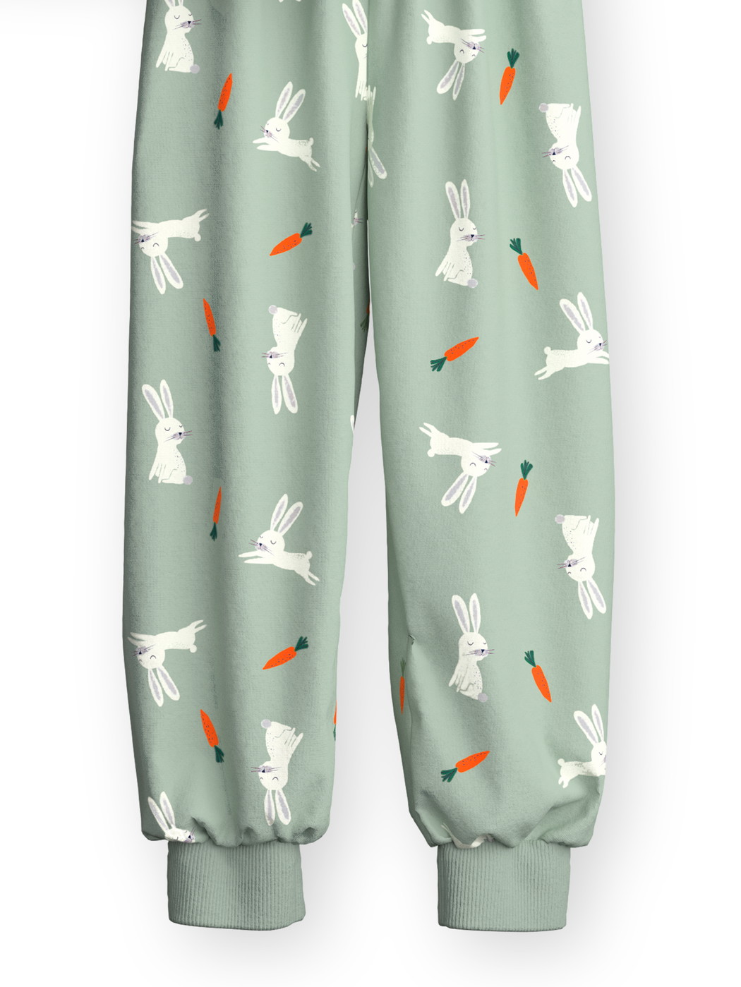 Kids - Pyjama with cuff made of 100% Cotton in Green, Patterned, from the Toddlers Easter series by CALIDA, Front view, White background