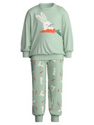 Kids - Pyjama with cuff made of 100% Cotton in Green, Patterned, from the Toddlers Easter series by CALIDA