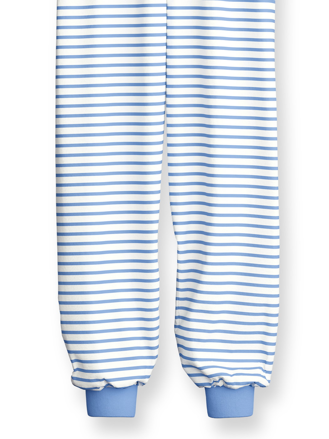 Kinder - Bündchen-Pyjama aus 100% Baumwolle in Violett, Gemustert aus Serie Kids Stripes von CALIDA, Vorderansicht, Weißer Hintergrund