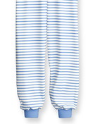 Kinder - Bündchen-Pyjama aus 100% Baumwolle in Violett, Gemustert aus Serie Kids Stripes von CALIDA, Vorderansicht, Weißer Hintergrund
