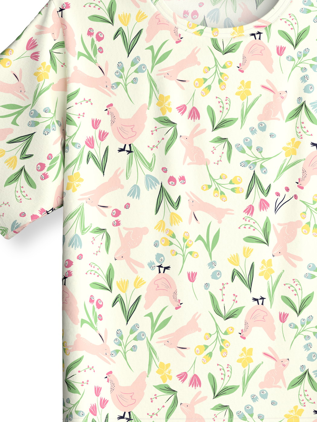 Kinder - Kurz-Pyjama aus 100% Baumwolle in Rosa, Gemustert aus Serie Kids Easter von CALIDA